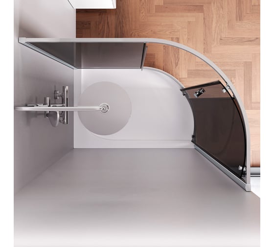 Душевое ограждение AM.PM Like 120x80, стекло тонированное W83G-302U120CG64