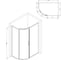Душевое ограждение AM.PM Like 120x80, стекло тонированное W83G-302U120CG64 11