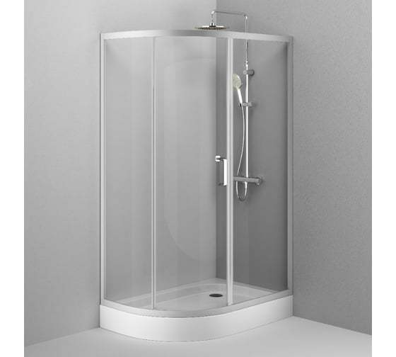 Душевое ограждение AM.PM Like 120x80, стекло прозрачное W83G-302U120CT64