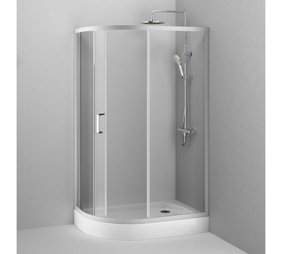 Душевое ограждение AM.PM Like 120x80, стекло прозрачное W83G-302U120CT64