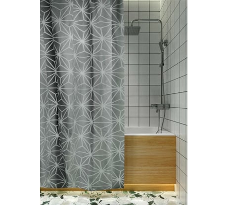 Штора для ванной Аквалиния (Призма) 1,8x1,8 PE7113B