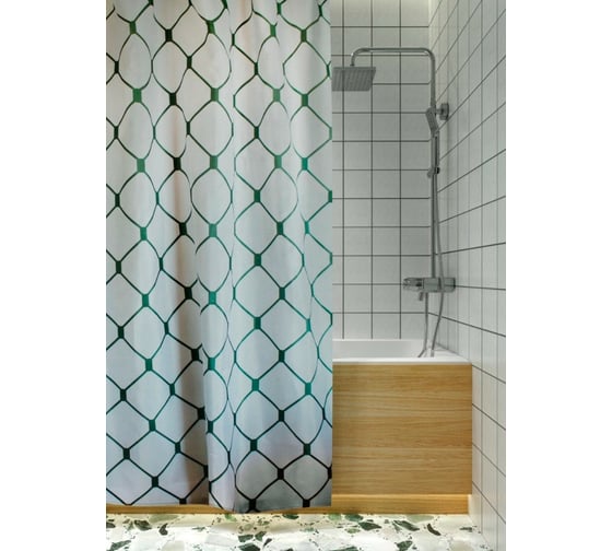 Штора для ванной Аквалиния (Поинт) 1,8x2,0 SC3225B 1