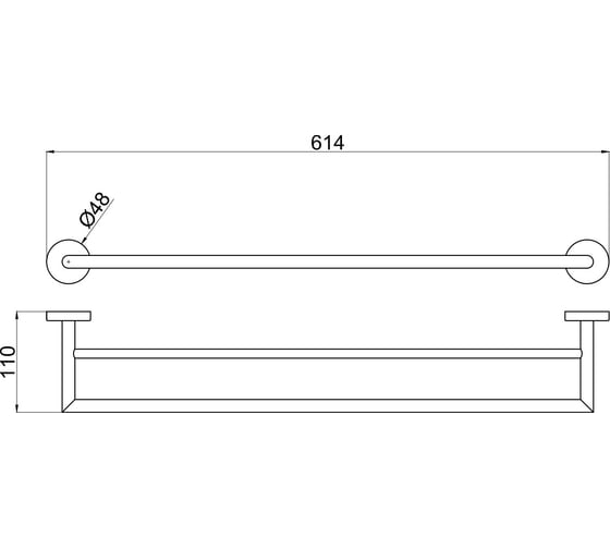 Держатель для полотенец ALLEN BRAU Priority 6.31012-BN 00265424