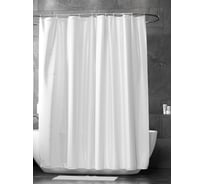 Штора для ванной и кольца Bath Plus SUPER BIG 280x200, 2 упаковки прозрачных колец AKST-007