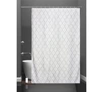 Штора для ванной и кольца Bath Plus Taberg grey п akch-21304