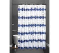 Штора для ванной и кольца Bath Plus Trend blue п akch21018-1