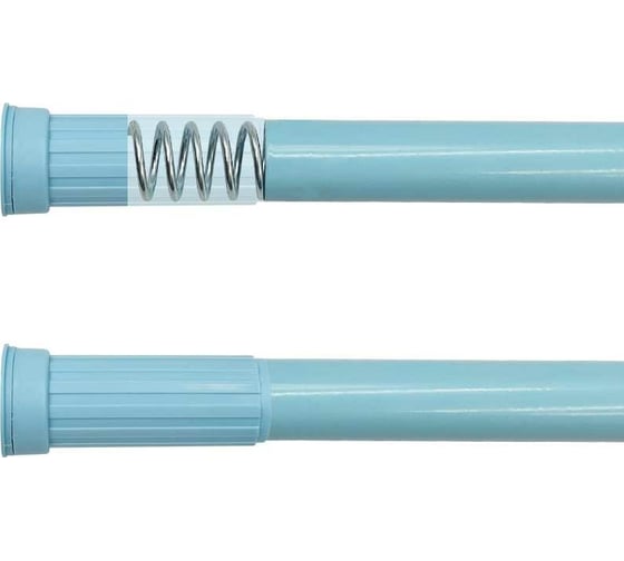 Карниз с кольцами Mr.Penguin голубой 110-200 KSSAK-03
