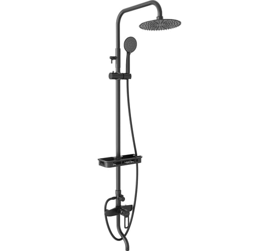 Душевая система AVRORA-WM Avrora Elite со смесителем, в матовом черном цвете AV3240