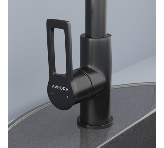 Смеситель для кухни AVRORA-WM Avrora Elite с высоким поворотным изливом AV3221