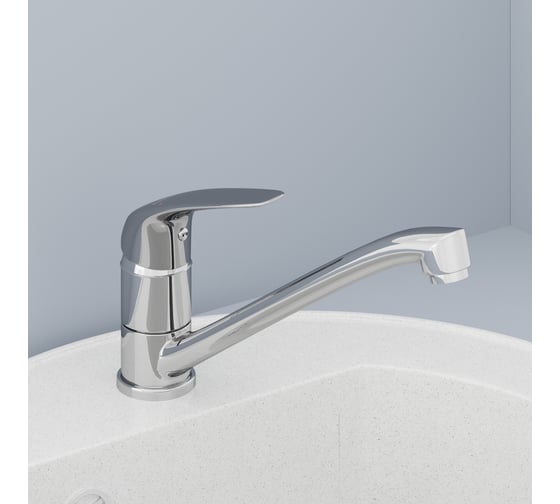 Смеситель для кухни AVRORA-WM Avrora Glade с низким поворотным изливом AV3020