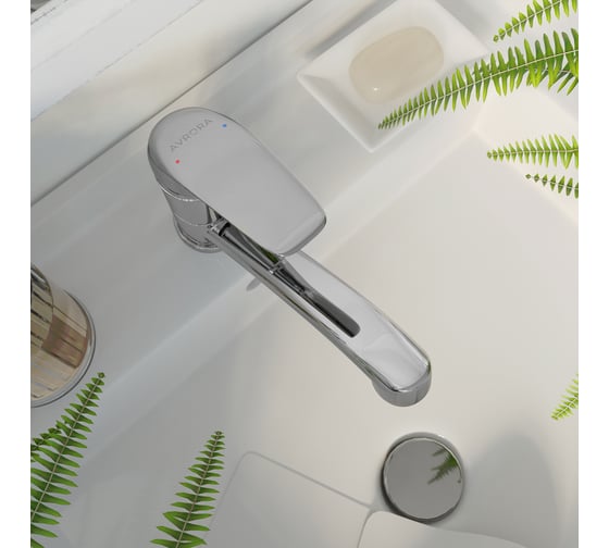 Смеситель для умывальника AVRORA-WM Avrora Glade с низким поворотным изливом AV3011