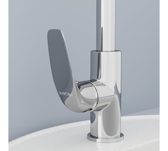 Смеситель для кухни AVRORA-WM Avrora Glade с высоким поворотным изливом AV3021