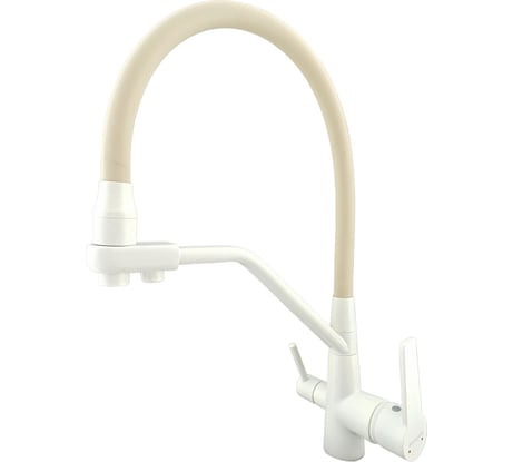 Смеситель для кухни Rainsberg с силиконовым гибким изливом, латунь R603BK-341