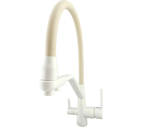 Смеситель для кухни Rainsberg с силиконовым гибким изливом, латунь R603BK-341