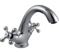 Смеситель для умывальника Славен с литым изливом, двуручный А1Х СЛ-ДВ-А1Х