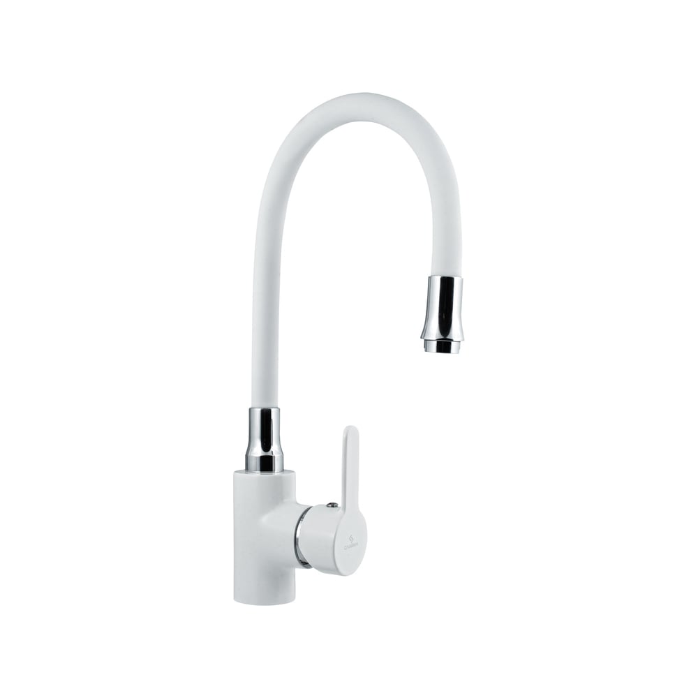 Смеситель для мойки Славен с высоким изливом из силикона, одноручный ...