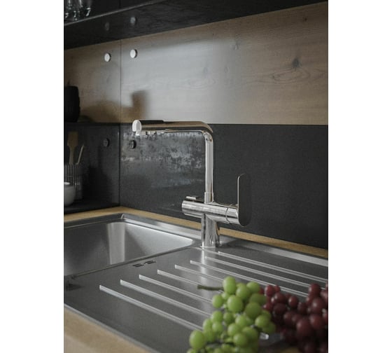 Смеситель для кухни KONNER KITCHEN с переключателем на питьевую воду KIT1201 6128598