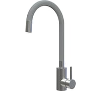 Смеситель для кухни KONNER KITCHEN серый, поворотный высокий гибкий излив KIT1209GR 6150855