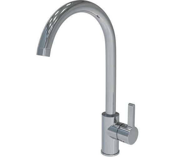 Смеситель для кухни KONNER STICK серебристый, поворотный высокий излив STK1200 6150865