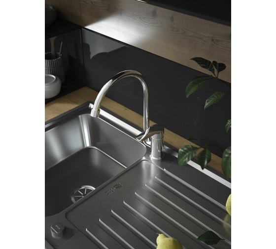 Смеситель для кухни KONNER KITCHEN с высоким поворотным изливом KIT1204 6128602