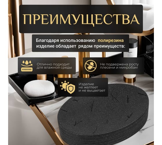 Мыльница PERFECTO LINEA Blackstone 35-005034