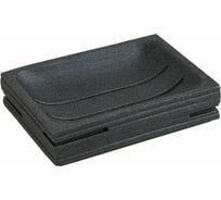 Мыльница PERFECTO LINEA Weathered Sand черная 35-151401