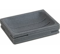 Мыльница PERFECTO LINEA Weathered Sand серая 35-151402