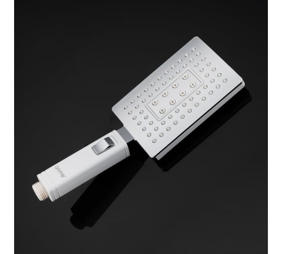 Душевой гарнитур Gappo G2408-8 985-1571 мм, тропический душ + лейка, белый-хром 549521