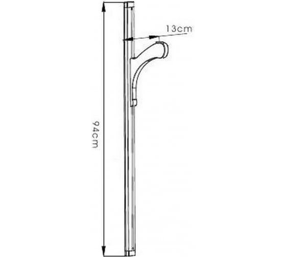 Душевой гарнитур Gappo G8015 940 мм, душевая лейка, 3 режима, хром 546804