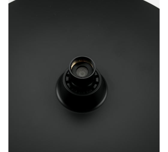 Лейка Gappo G004-26 "Тропический душ" круглая D260, черная 549533