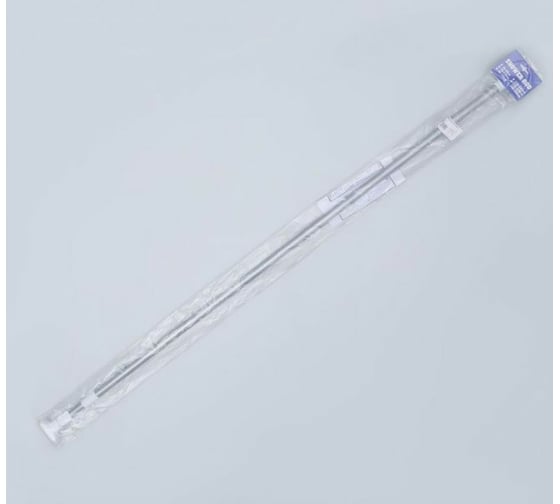 Карниз для ванной СИМАЛЕНД усиленный, серый, 140-260 см 2515992