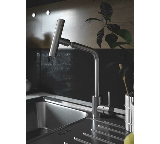 Смеситель для кухни KONNER KITCHEN с высоким поворотным изливом KIT1208 6150854