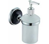 Настенный дозатор Ekko хром/черный E3227