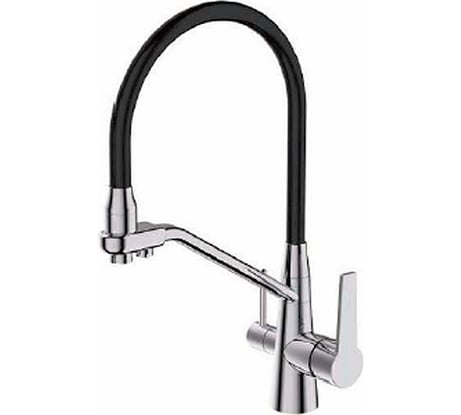 Смеситель для кухни Maxonor с подключением фильтра питьевой воды, черный/хром MN4460-17