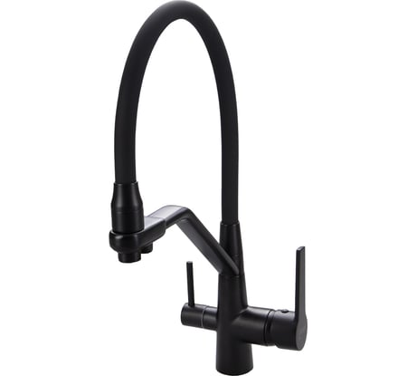 Смеситель для кухни Maxonor с подключением фильтра питьевой воды, черный MN4460-7