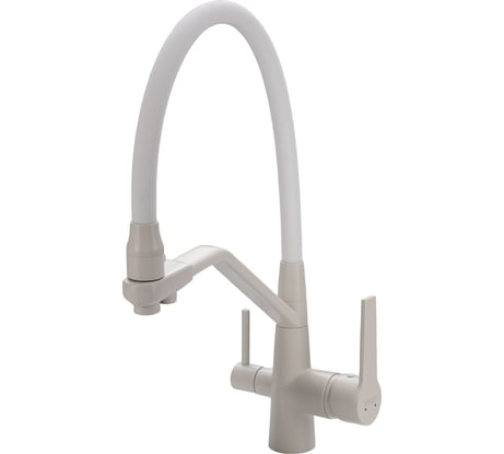 Смеситель для кухни Maxonor с подключением фильтра питьевой воды, белый MN4460-8
