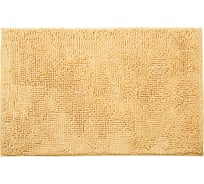 Коврик для ванной комнаты из шенилла Art moon 50x80 см, бежевый, с противоскользящим основанием 695519