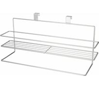 Навесной держатель для полотенца Agness с полкой 40x12x16 см., хром 768-716
