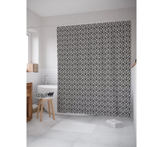 Фотоштора в ванную JOYARTY МУЛЬТИ 180x200 см sc_79414