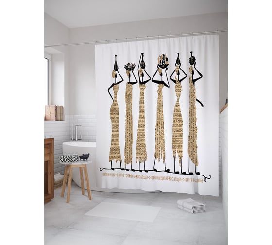 Фотоштора в ванную JOYARTY МУЛЬТИ 180x200 см sc_78157 1