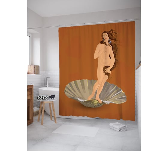 Фотоштора в ванную JOYARTY МУЛЬТИ 180x200 см sc_87173 1