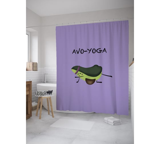 Фотоштора в ванную JOYARTY МУЛЬТИ 180x200 см sc_385270