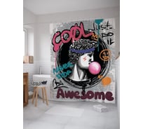 Фотоштора в ванную JOYARTY МУЛЬТИ 180x200 см sc_385299