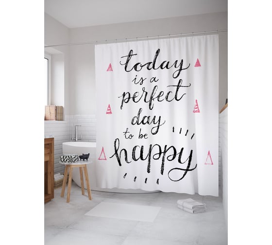 Фотоштора в ванную JOYARTY МУЛЬТИ 180x200 см sc_71320