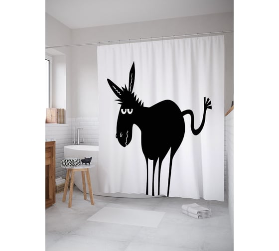 Фотоштора в ванную JOYARTY МУЛЬТИ 180x200 см sc_73237 1