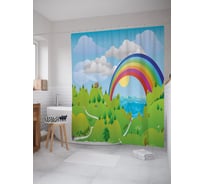 Фотоштора в ванную JOYARTY МУЛЬТИ 180x200 см sc_71404