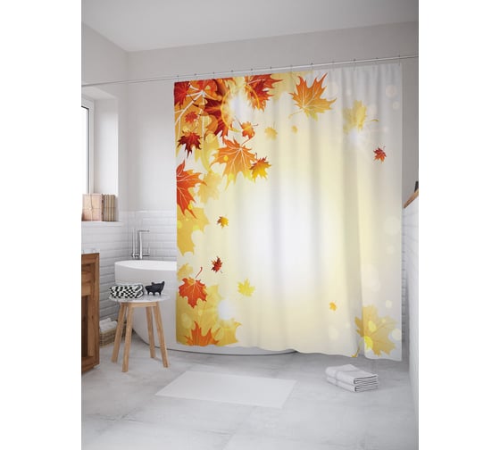 Фотоштора в ванную JOYARTY МУЛЬТИ 180x200 см sc_67619 1