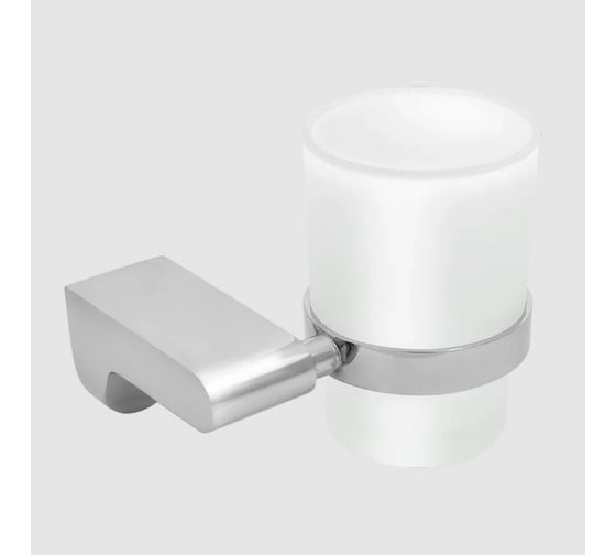 Подстаканник Solinne Mirror одинарный, хром, стекло-сатин B-82704 2546.145 1