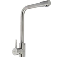 Однорычажный смеситель для кухни Zein картридж керамика 35 мм, нержавеющая сталь, сатин 7443400