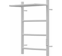 Электрический полотенцесушитель Point Афина П3 400x600 с полкой, диммер справа, белый PN04846PW